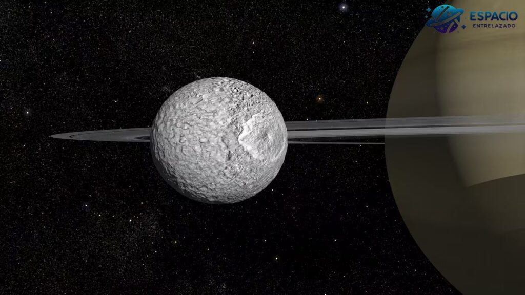 luna mimas en saturno