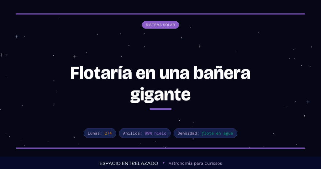 saturno y sus anillos composición - Espacio Entrelazado