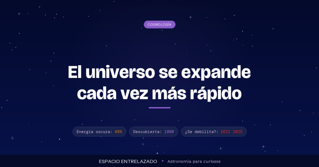energía oscura y expansión acelerada del universo - Espacio Entrelazado