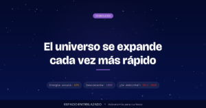 ¿Qué es la energía oscura y por qué el universo se expande cada vez más rápido?
