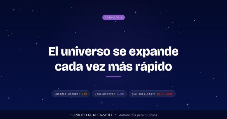 energía oscura y expansión acelerada del universo - Espacio Entrelazado