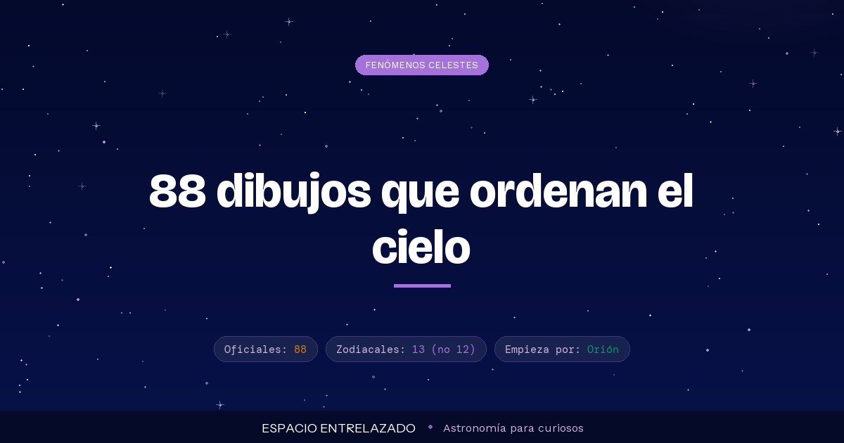 Las constelaciones: qué son, cuántas hay y cómo localizarlas en el cielo