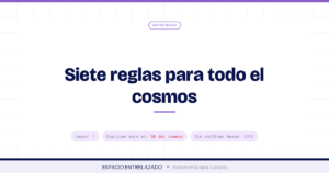 Las 7 leyes de la física que explican el universo