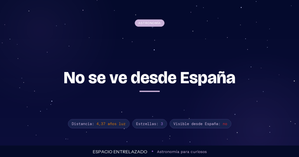 Alpha Centauri, el sistema estelar más cercano - Espacio Entrelazado