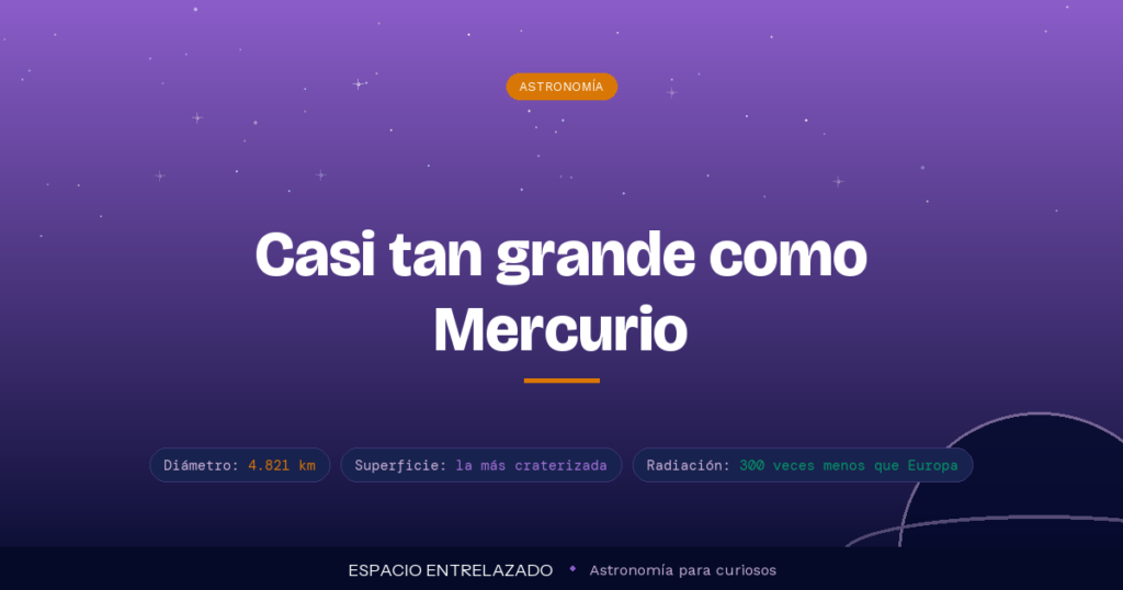 Calisto satélite de Júpiter - Espacio Entrelazado