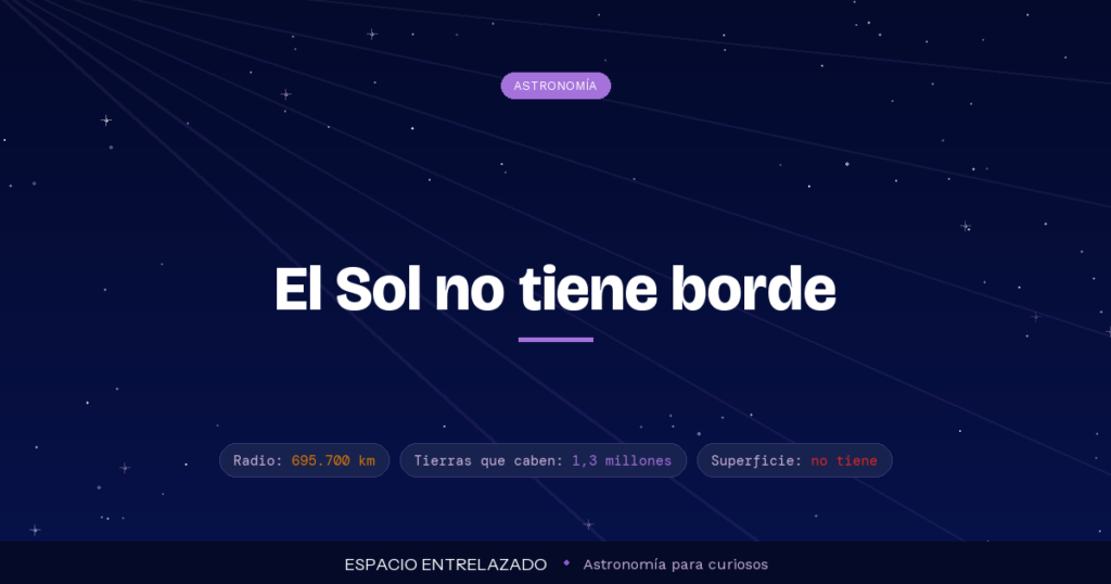Cuánto mide el Sol: radio, diámetro y comparación de tamaño con la Tierra