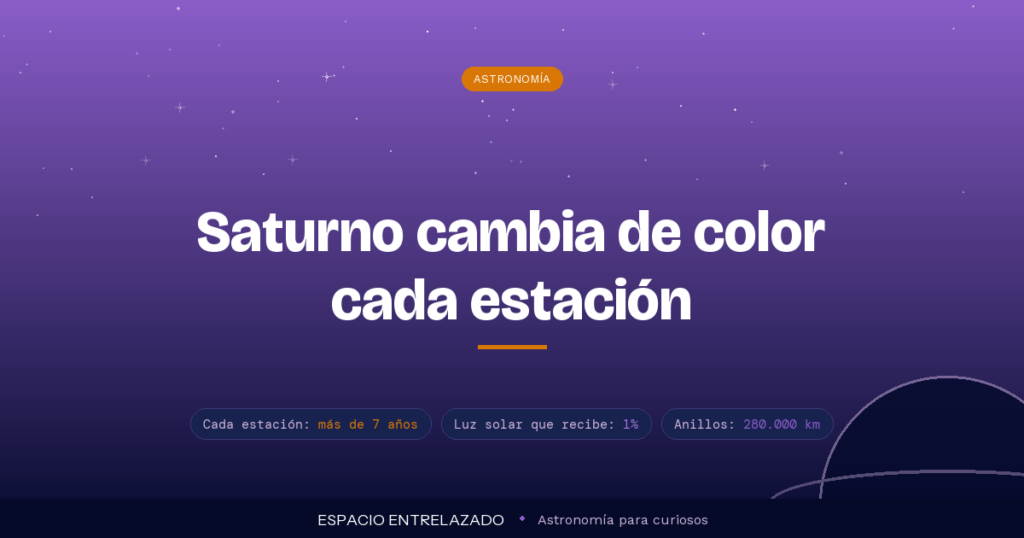 De qué color es Saturno: dorado pálido, sus bandas y sus anillos