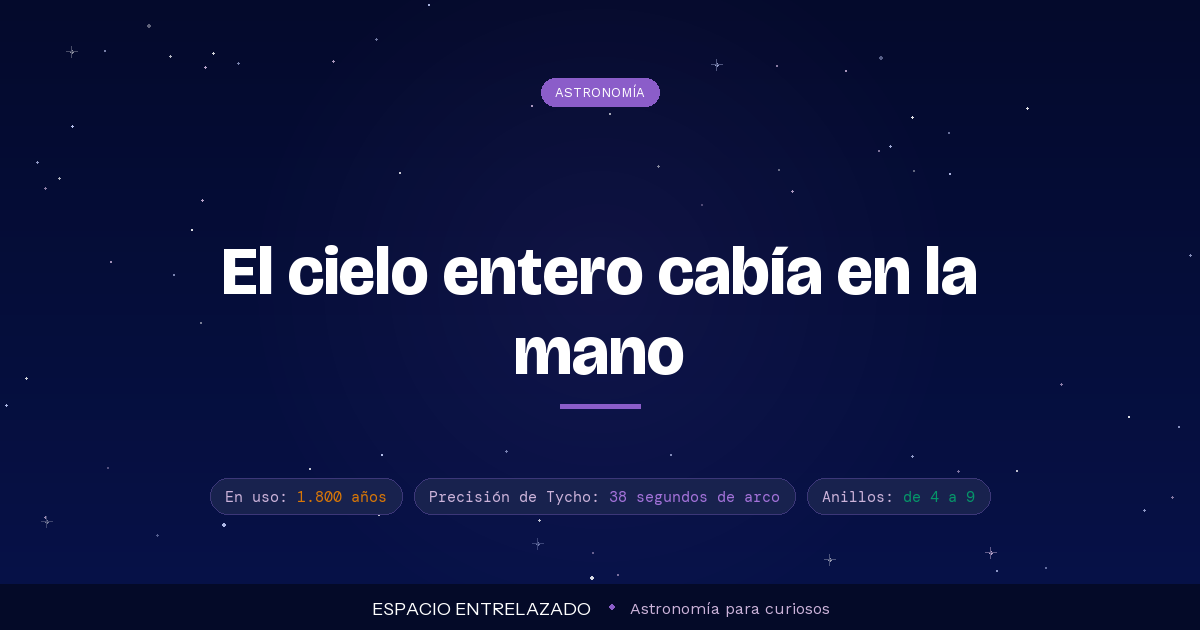 esfera armilar - Espacio Entrelazado