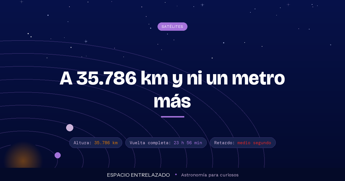 satélites geoestacionarios - Espacio Entrelazado