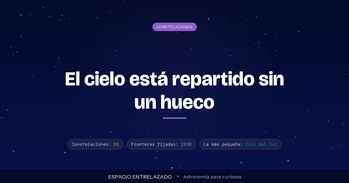 Las 88 constelaciones: lista completa y cómo encontrarlas