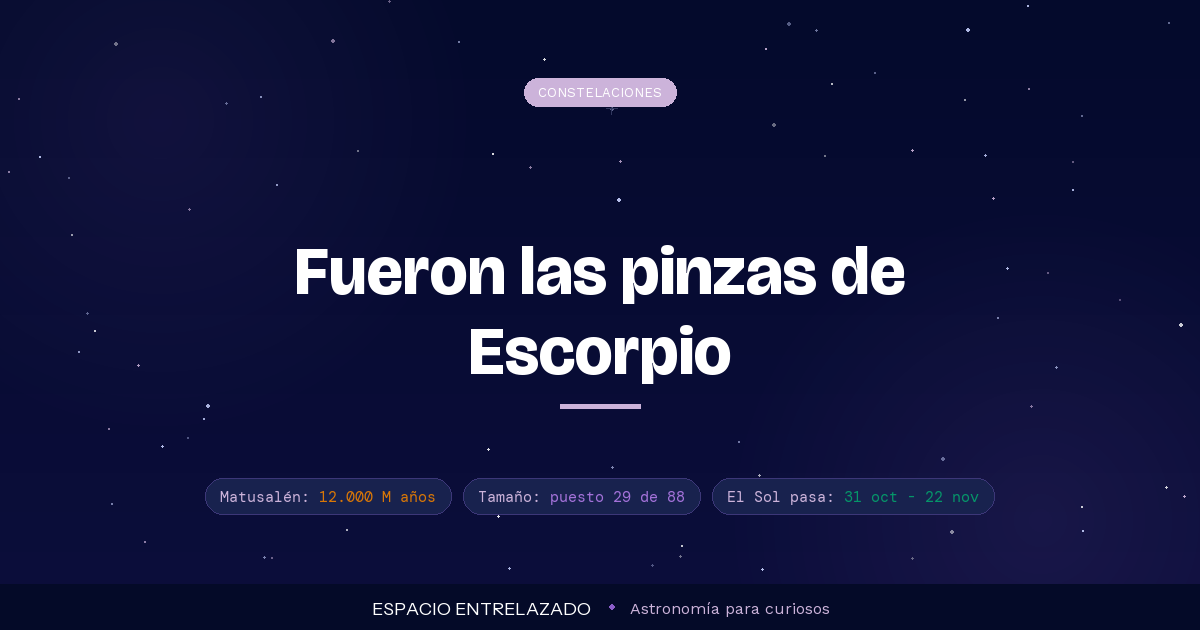 constelación de Libra - Espacio Entrelazado