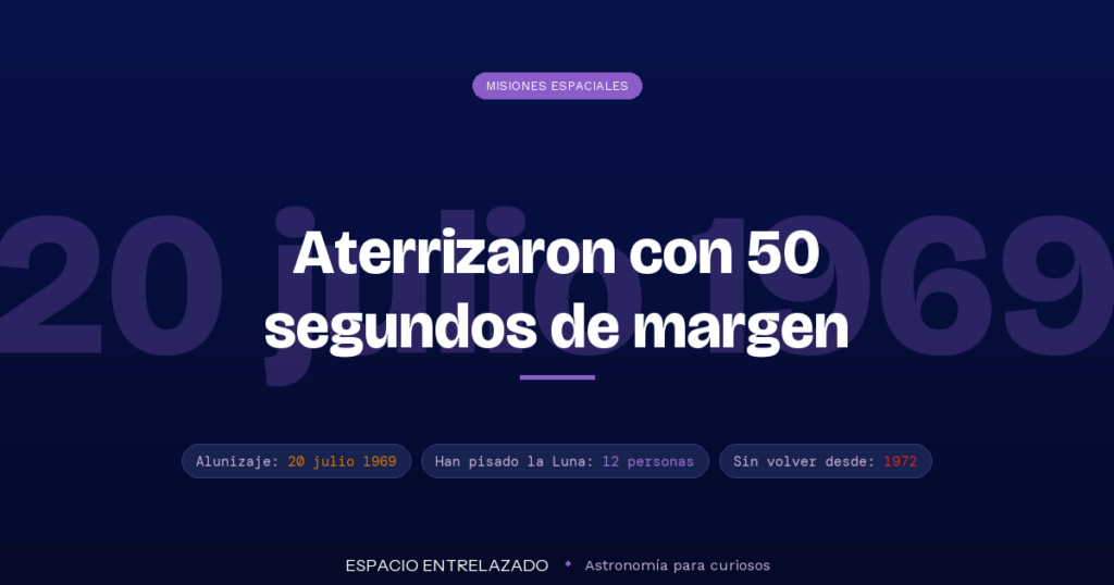 llegada del hombre a la Luna - Espacio Entrelazado