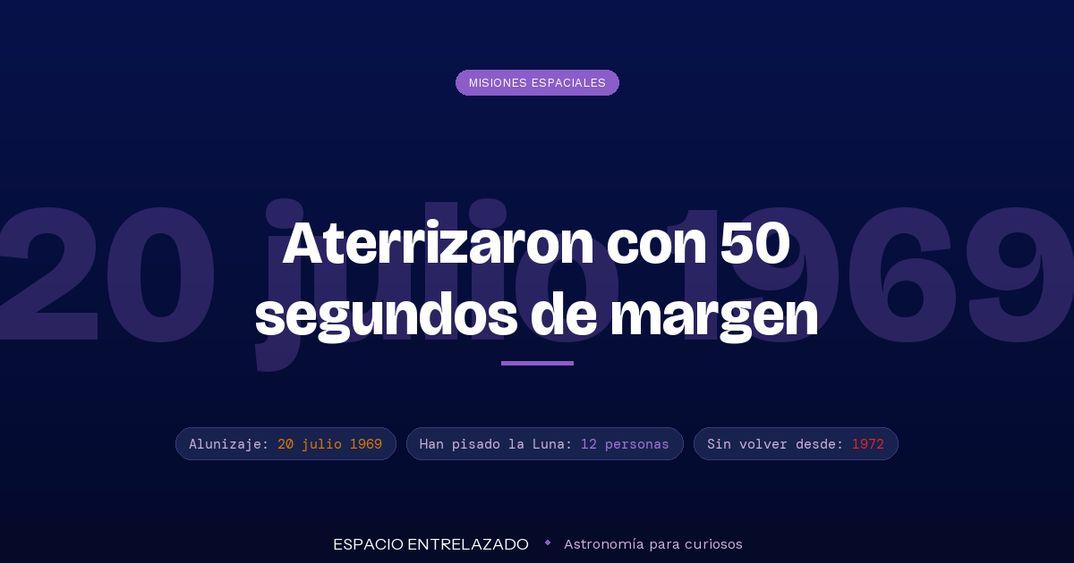 llegada del hombre a la Luna - Espacio Entrelazado