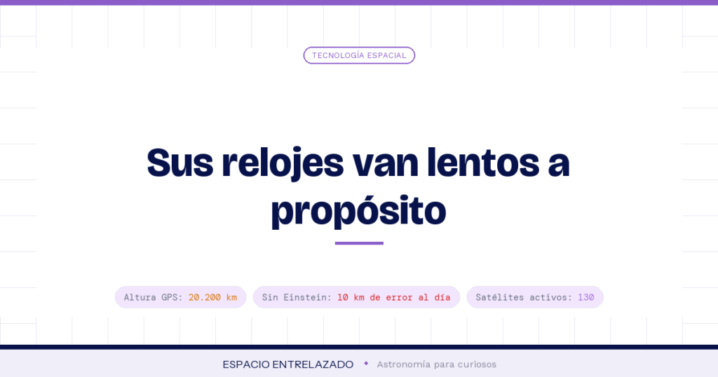 satélites de navegación - Espacio Entrelazado