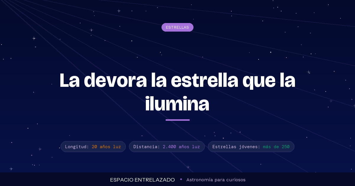 nebulosa Trompa de Elefante IC 1396A - Espacio Entrelazado