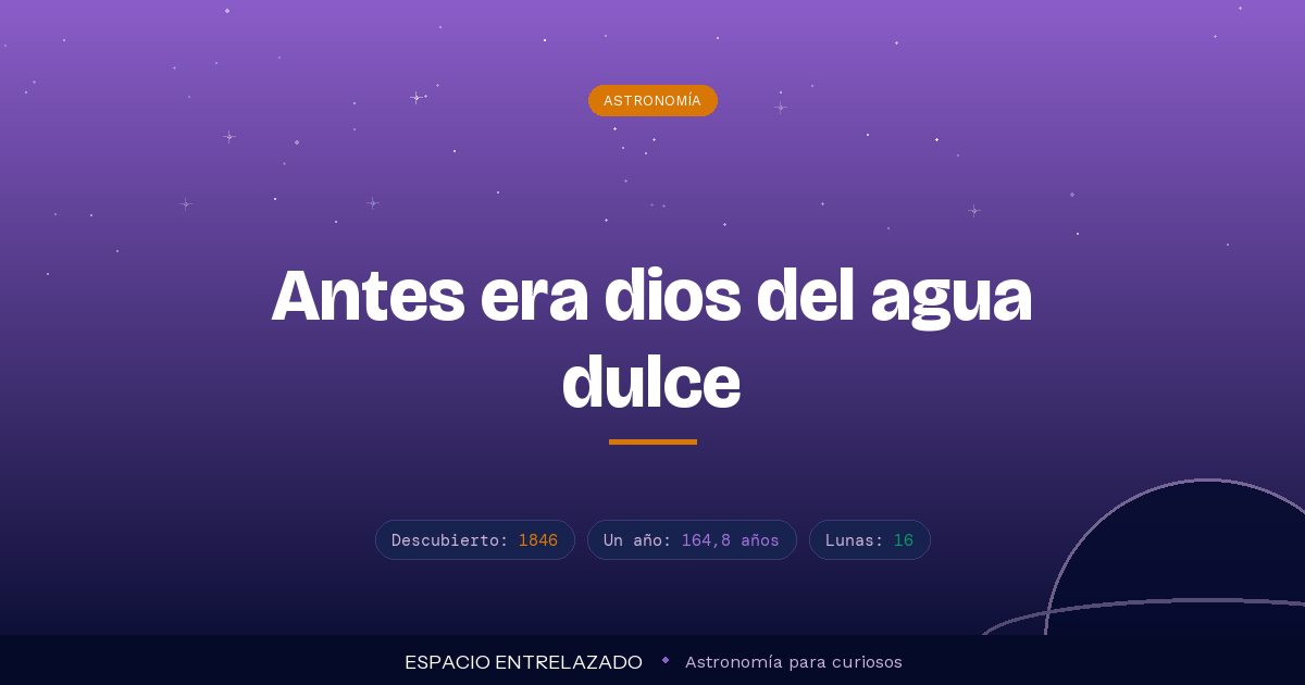 Neptuno, dios del mar en la mitología romana, y el planeta que lleva su nombre