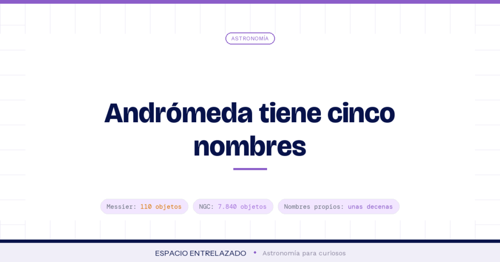 Nombres de galaxias: los códigos de los catálogos Messier, NGC y SDSS explicados