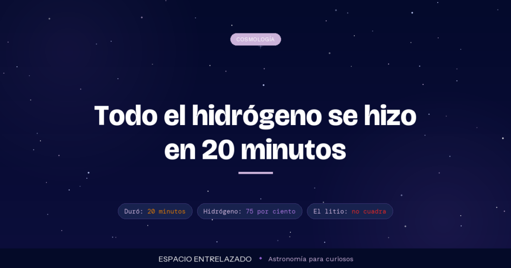nucleosíntesis primordial - Espacio Entrelazado