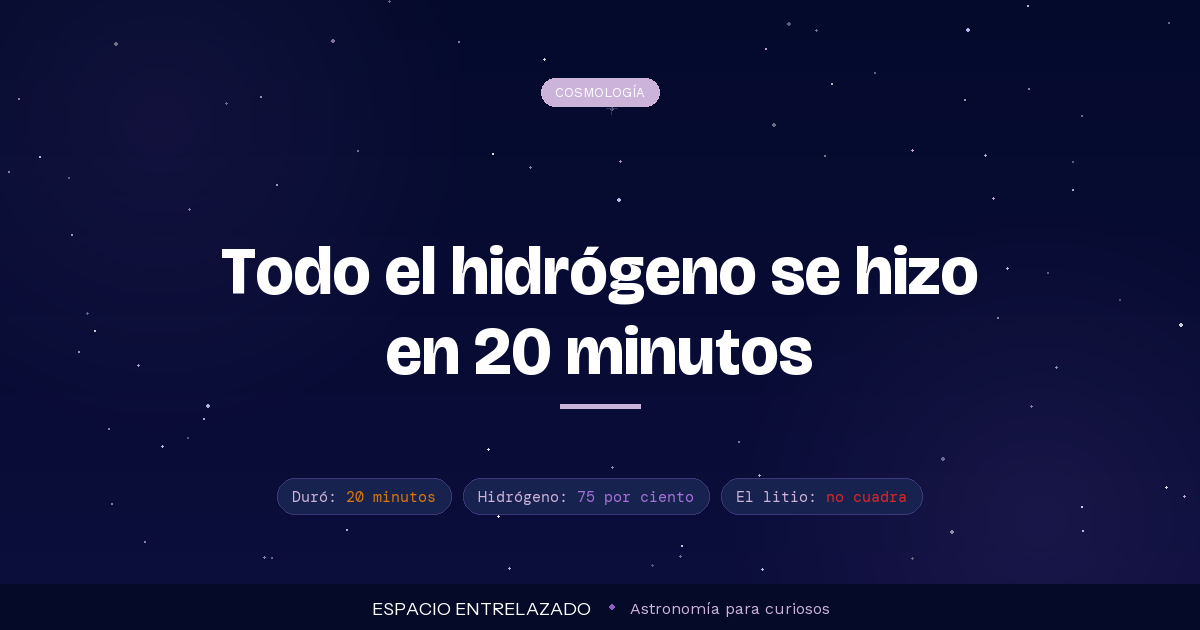 nucleosíntesis primordial - Espacio Entrelazado