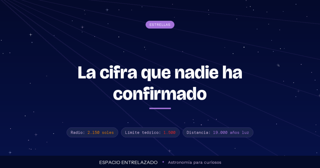 Stephenson 2-18, la estrella más grande conocida, comparada con el Sol