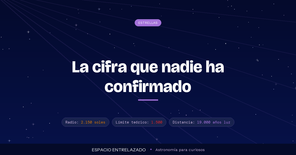 Stephenson 2-18, la estrella más grande conocida, comparada con el Sol