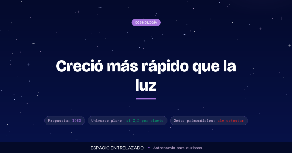 teoría inflacionaria del universo - Espacio Entrelazado