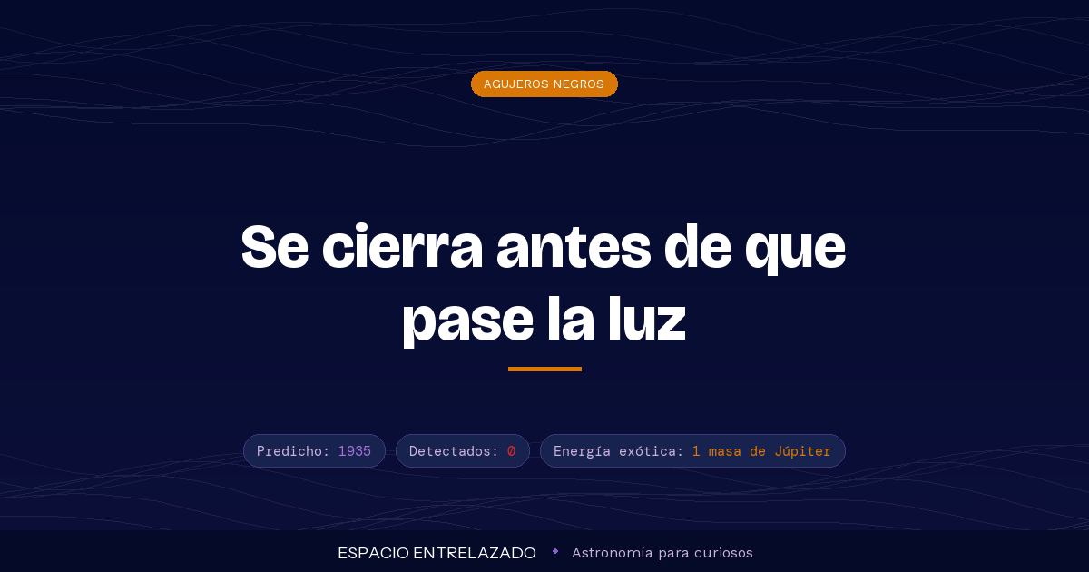 Agujeros de gusano: ¿son posibles o solo ciencia ficción?