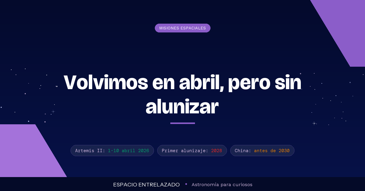 Programa Artemis: cuándo vuelve el ser humano a la Luna