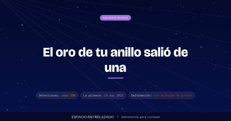 ondas gravitacionales qué son - Espacio Entrelazado