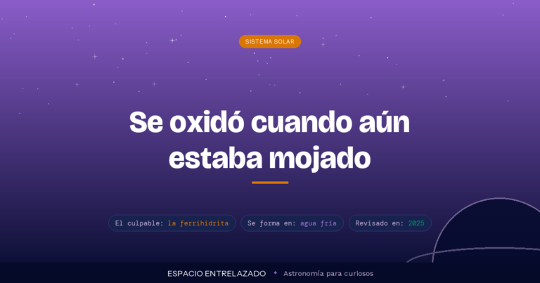 por qué marte es rojo - Espacio Entrelazado