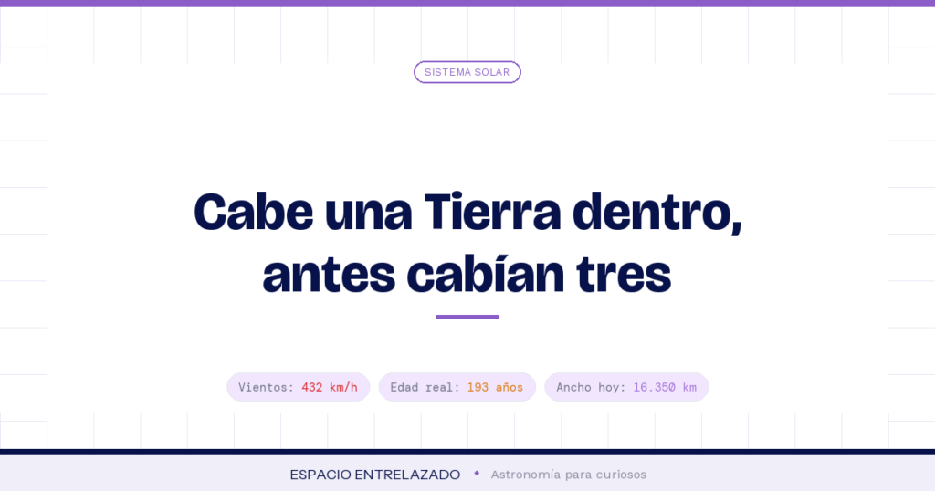 gran mancha roja de júpiter - Espacio Entrelazado