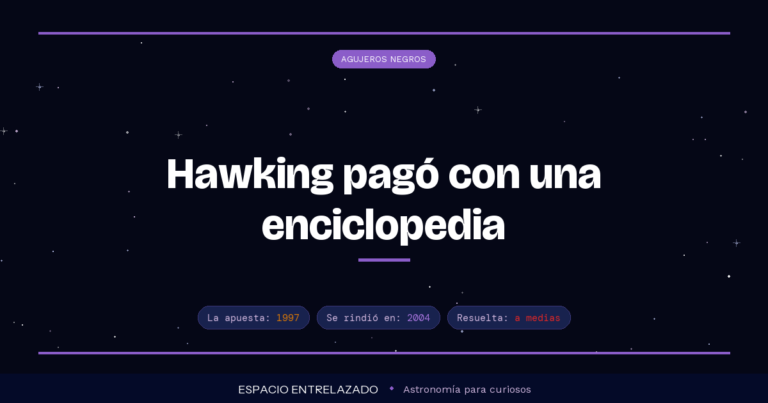 paradoja de la información agujero negro - Espacio Entrelazado