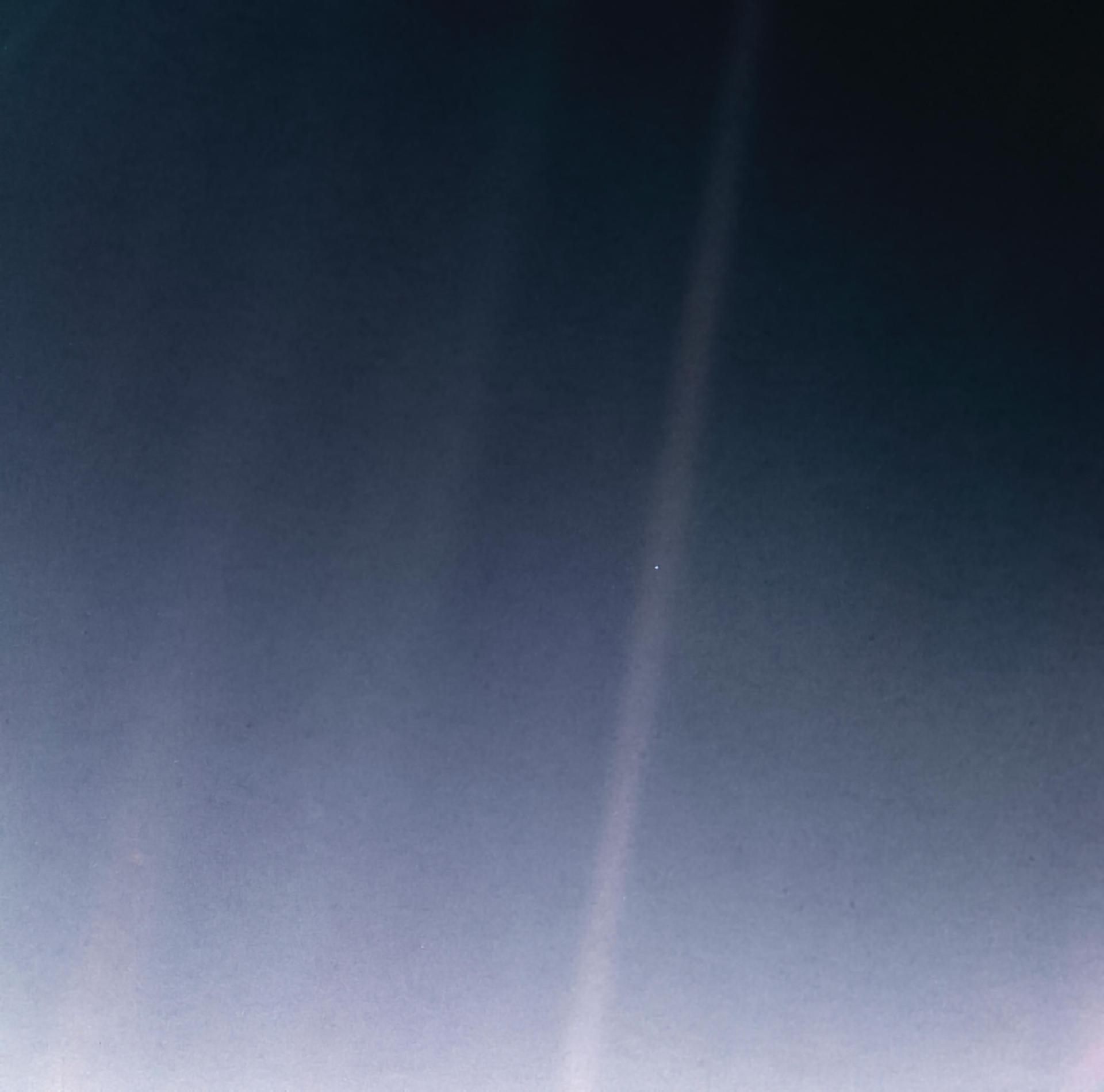 El Punto Azul Pálido: la Tierra vista por la Voyager 1 desde 6.000 millones de kilómetros