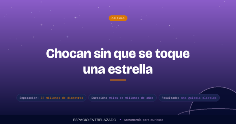 colisión entre galaxias - Espacio Entrelazado