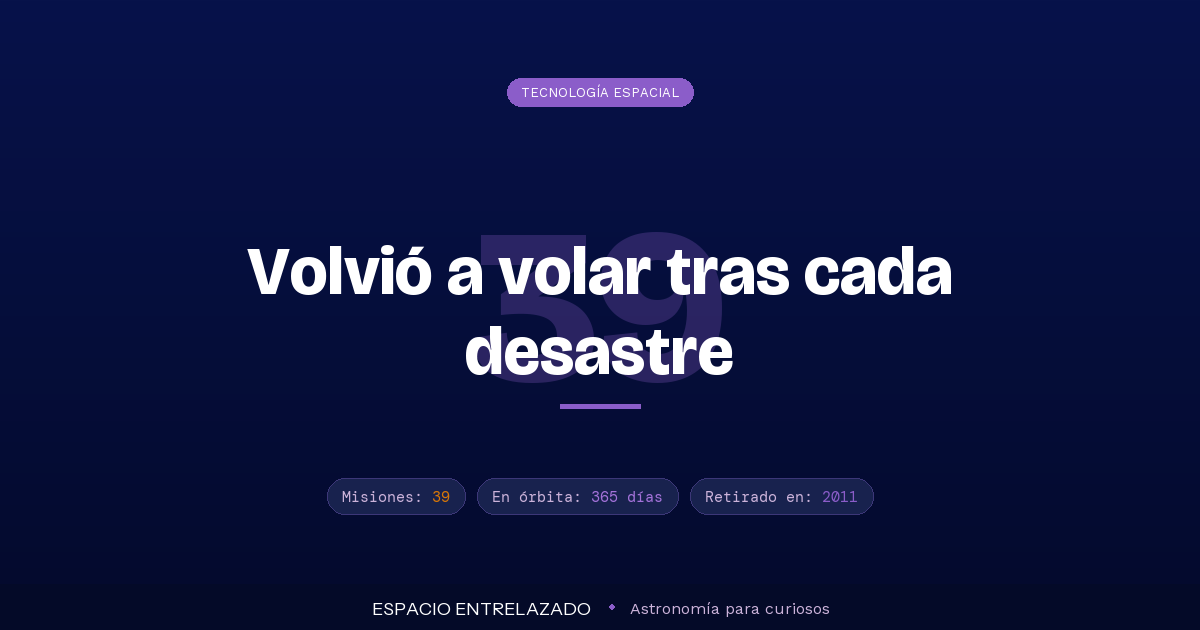 transbordador espacial Discovery - Espacio Entrelazado