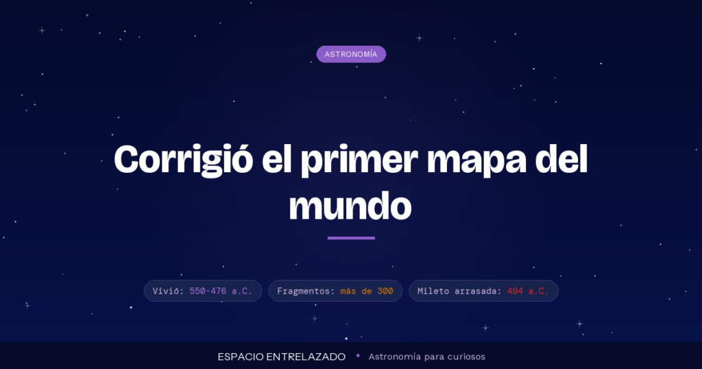 Hecateo de Mileto y el primer mapa del mundo - Espacio Entrelazado