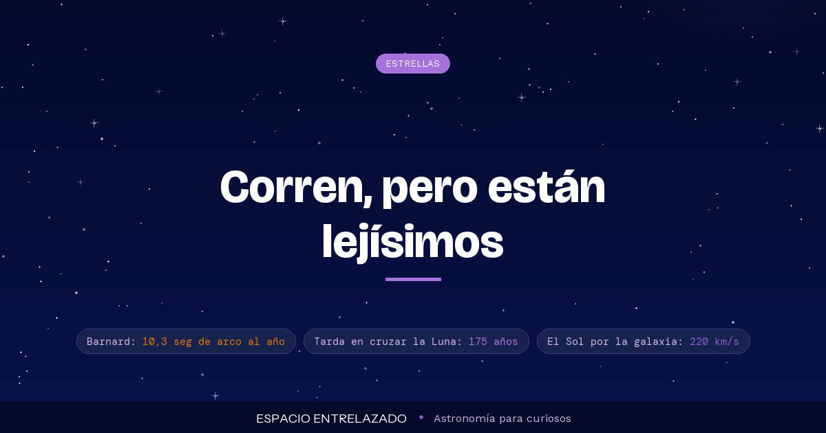 movimiento de las estrellas - Espacio Entrelazado