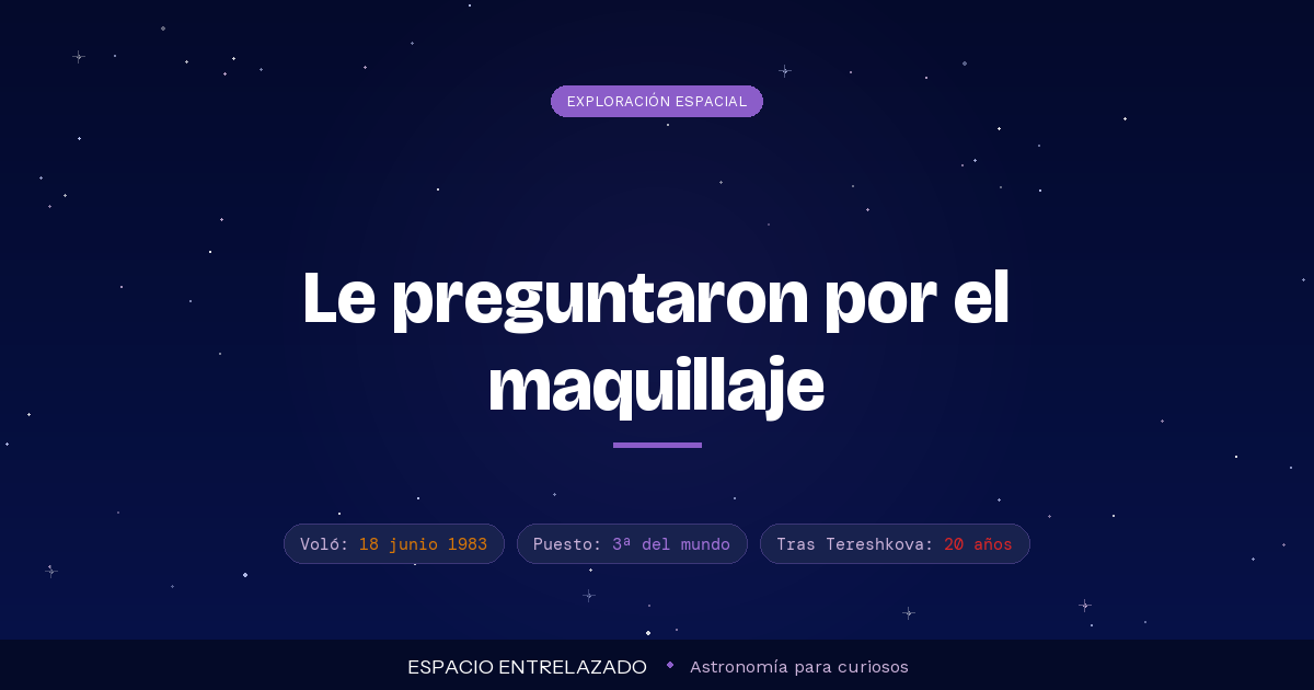 Sally Ride - Espacio Entrelazado